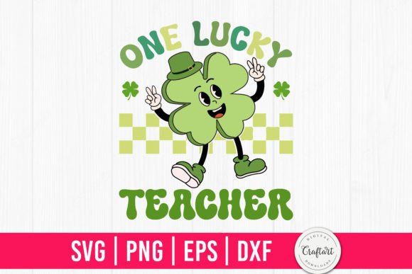 Download One Lucky Teacher Retro SVG - Teacher retro svg Collection